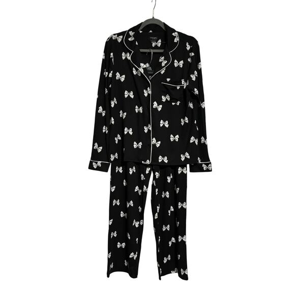 Kate Spade Cozy Soft Bow Pajamas Size Small